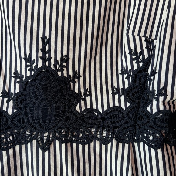 Limited sleeveless dress Navy/White Sz 8p - Picture 3 of 5